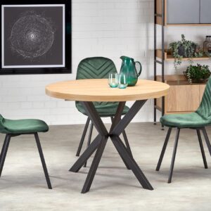 Pikendatav söögilaud PERONA, kuldne tamm/must