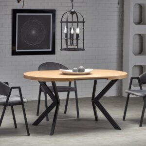 Pikendatav söögilaud PERONA, kuldne tamm/must