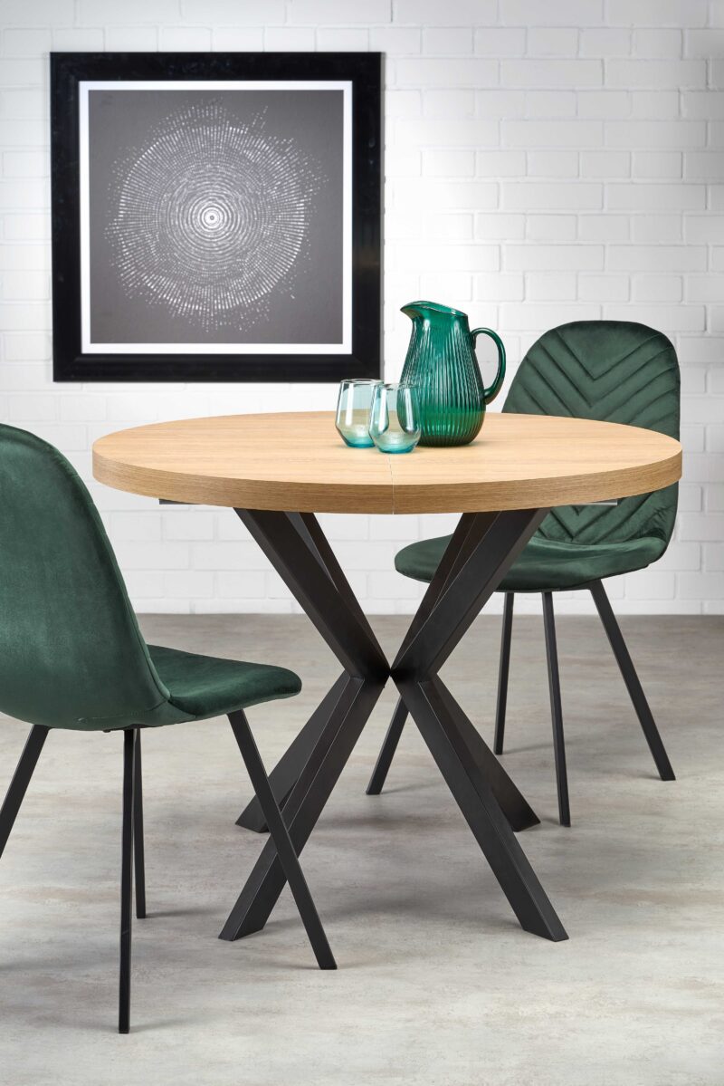 Pikendatav söögilaud PERONA, kuldne tamm/must