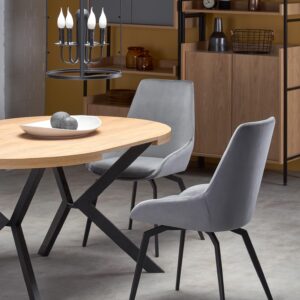 Pikendatav söögilaud PERONA, kuldne tamm/must