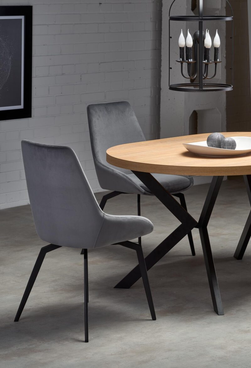 Pikendatav söögilaud PERONA, kuldne tamm/must