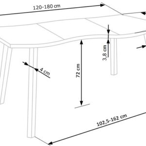 Pikendatav Söögilaud DICKSON