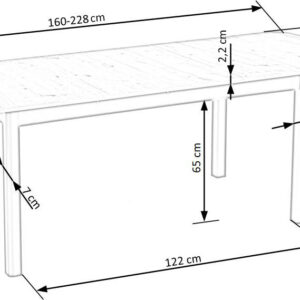 Söögilaud-FLORIA, valge