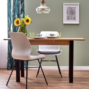 Söögilaud GINARO, wootani tamm / must