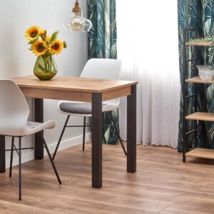 Söögilaud GINARO, wootani tamm / must