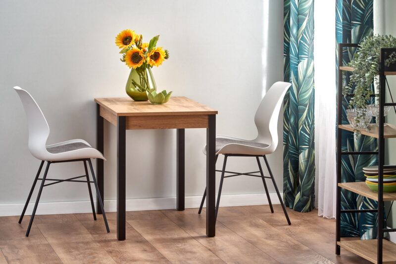 Söögilaud GINARO, wootani tamm / must