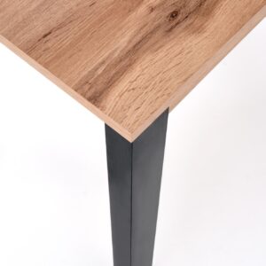 Söögilaud GINARO, wootani tamm / must