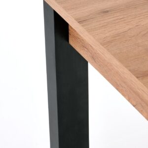 Söögilaud GINARO, wootani tamm / must