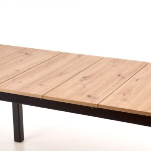 Söögilaud FLERON, käsitöö tamm / must