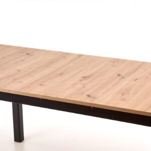 Söögilaud FLERON, käsitöö tamm / must