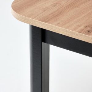 Söögilaud FLERON, käsitöö tamm / must