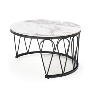 2010001188650_4 Kohvilaua komplekt FORMOSA, valge marmor