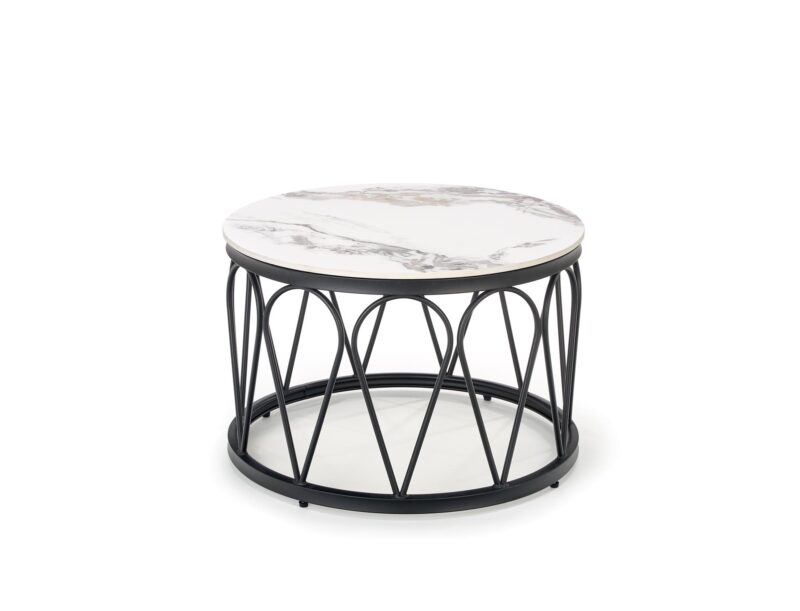 2010001188650_5 Kohvilaua komplekt FORMOSA, valge marmor