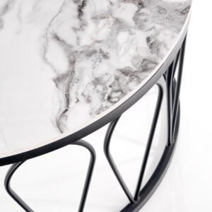 2010001188650_8 Kohvilaua komplekt FORMOSA, valge marmor