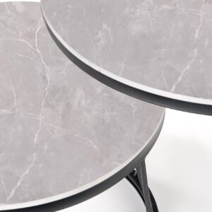 2010001188667_6 Kohvilaua komplekt FLAMINGO, hall marmor