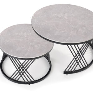 2010001188667_8 Kohvilaua komplekt FLAMINGO, hall marmor