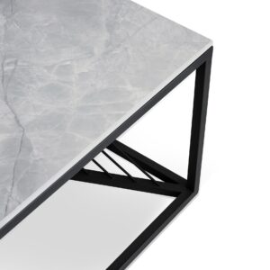 Kohvilaud INFINITY, hall marmor