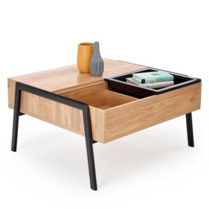 Kohvilaud PODRIN, naturaalne / must