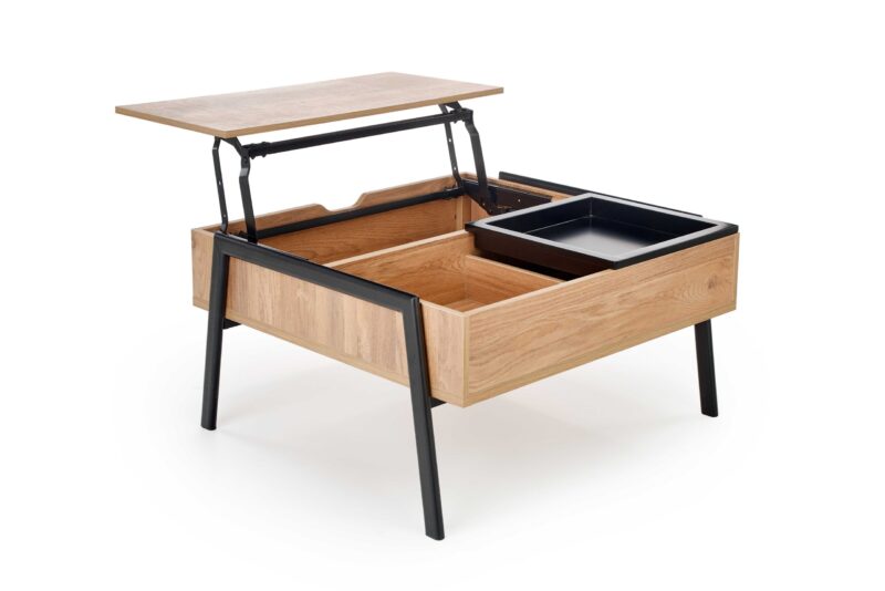 Kohvilaud PODRIN, naturaalne / must