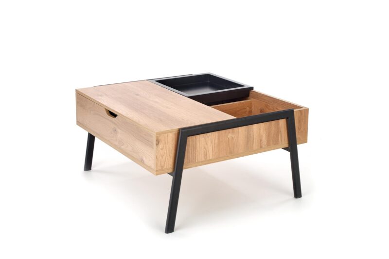 Kohvilaud PODRIN, naturaalne / must