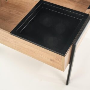 Kohvilaud PODRIN, naturaalne / must