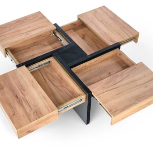 Kohvilaud SEVANO, tamm / must