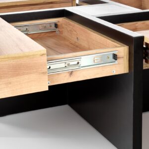 Kohvilaud SEVANO, tamm / must