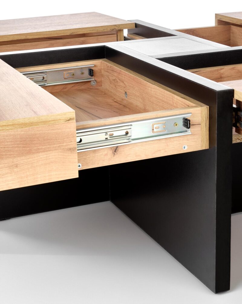 Kohvilaud SEVANO, tamm / must