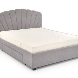 Voodi GABRIELLA 160x200, helesinine / hall