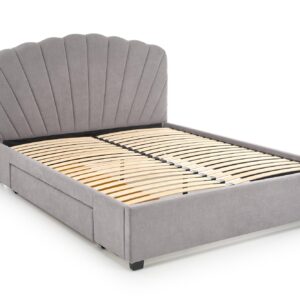 Voodi GABRIELLA 160x200, helesinine / hall