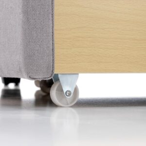 Voodi GABRIELLA 160x200, helesinine / hall