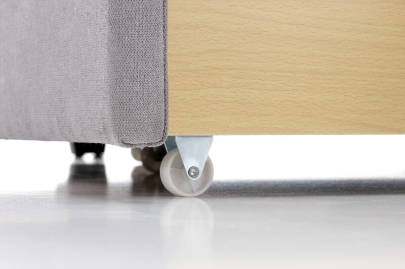 Voodi GABRIELLA 160x200, helesinine / hall