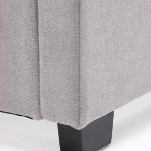 Voodi GABRIELLA 160x200, helesinine / hall