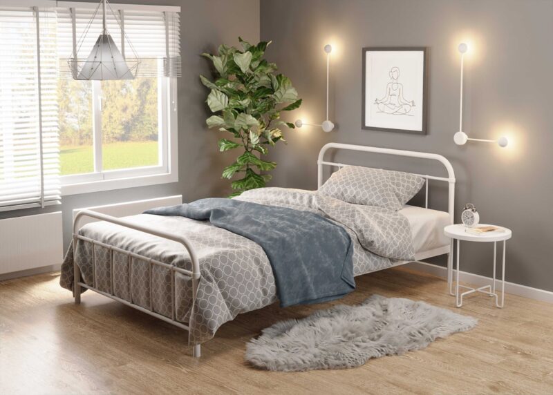 Voodi LIIR 90, valge