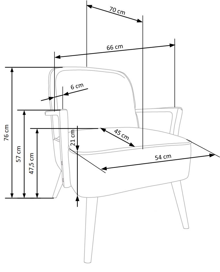 Tugitool PASTON, helesinine / hele pähkel