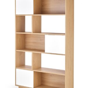 Riiul REGO, tamm / valge matt