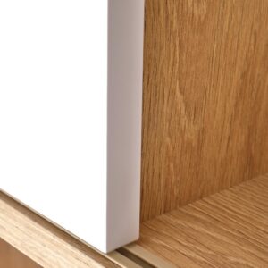 Riiul REGO, tamm / valge matt