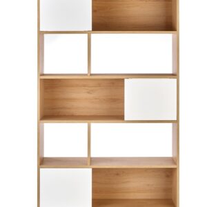 Riiul REGO, tamm / valge matt