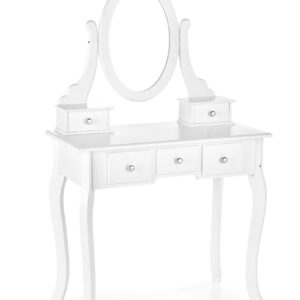 Meigilaud SARENA koos tooliga, valge matt