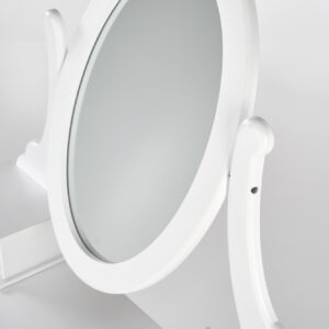 Meigilaud SARENA koos tooliga, valge matt