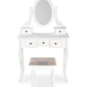 Meigilaud SARENA koos tooliga, valge matt