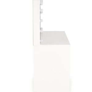 Sahtlitega meigilaud HOLLY, valge