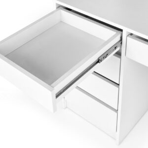 Sahtlitega meigilaud HOLLY, valge