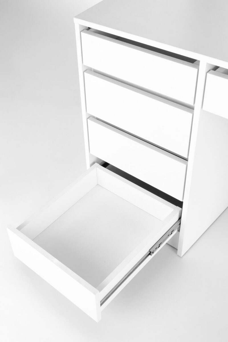 Sahtlitega meigilaud HOLLY, valge