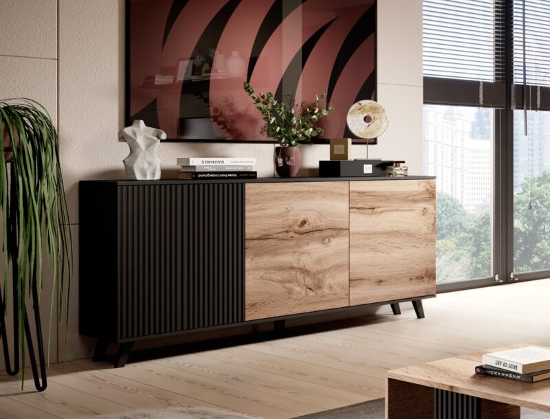 Kummut RAVENO KM-1, tamm / must