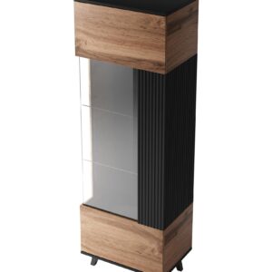 Vitriinkapp RAVENO W-1, tamm / must