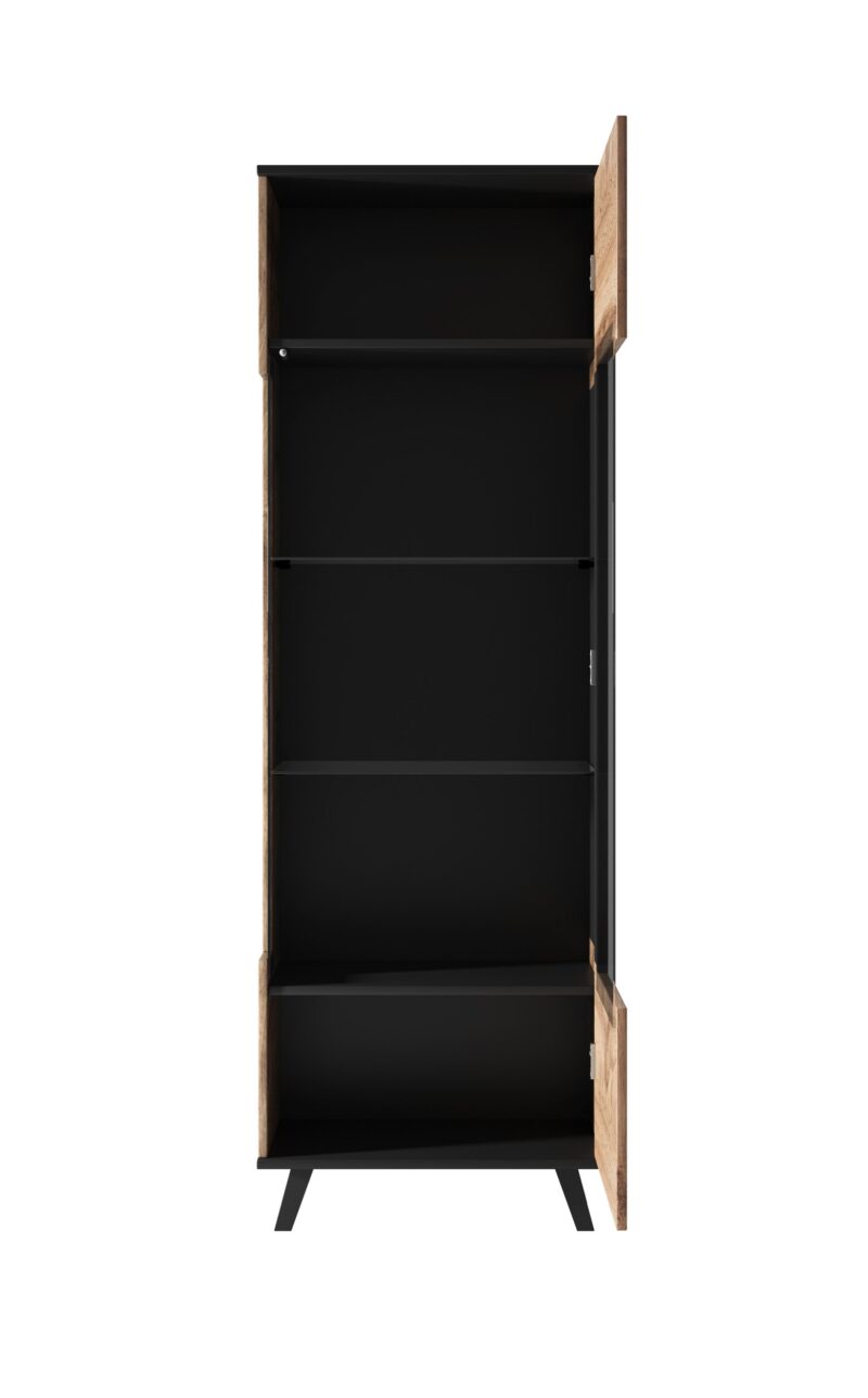 Vitriinkapp RAVENO W-1, tamm / must