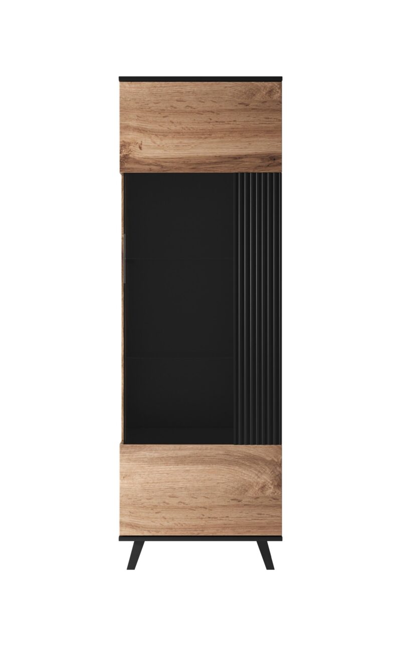 Vitriinkapp RAVENO W-1, tamm / must