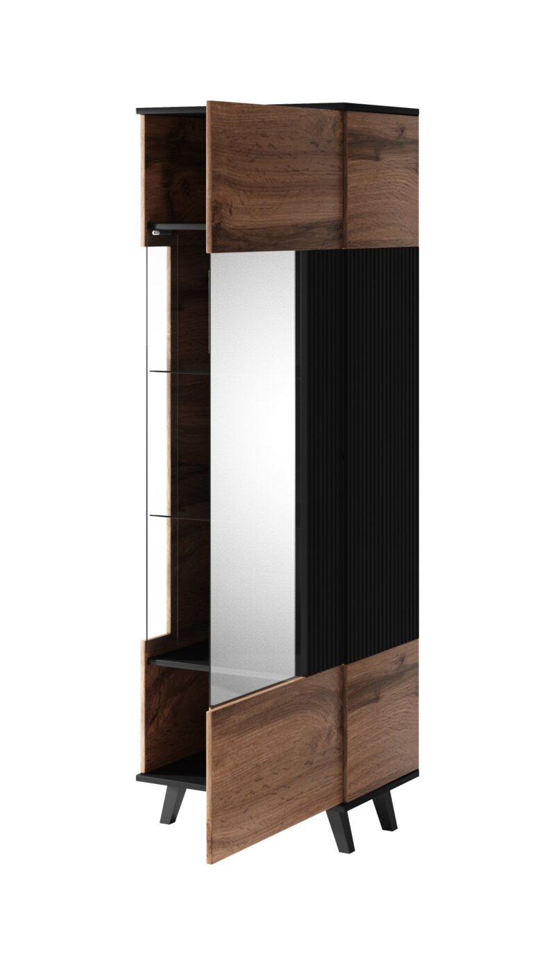 Vitriinkapp RAVENO W-1, tamm / must