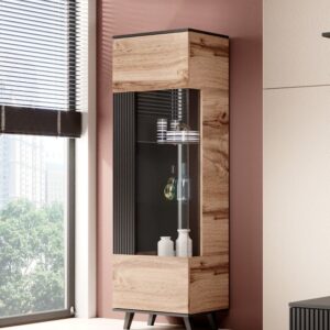 Vitriinkapp RAVENO W-1, tamm / must